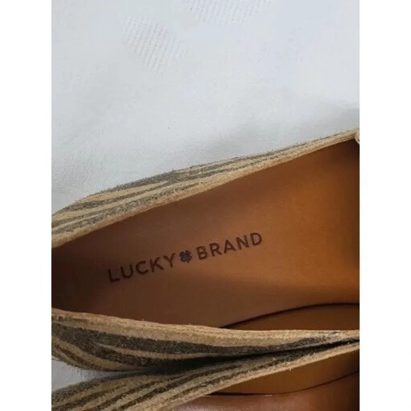 Lucky Brand Women's Brazio Loafer Suede Brown 9M - Picture 5 of 9